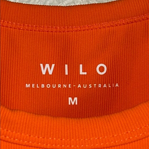 WILO Orange Sports Bra Tank Size M - Picture 3 of 5